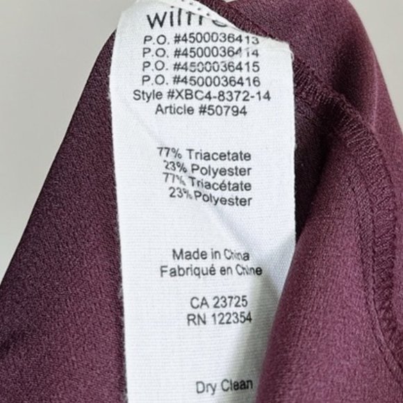 Aritzia Wilfred  Cami Midi Criss Cross Tie Burgundy Dress - Picture 9 of 13